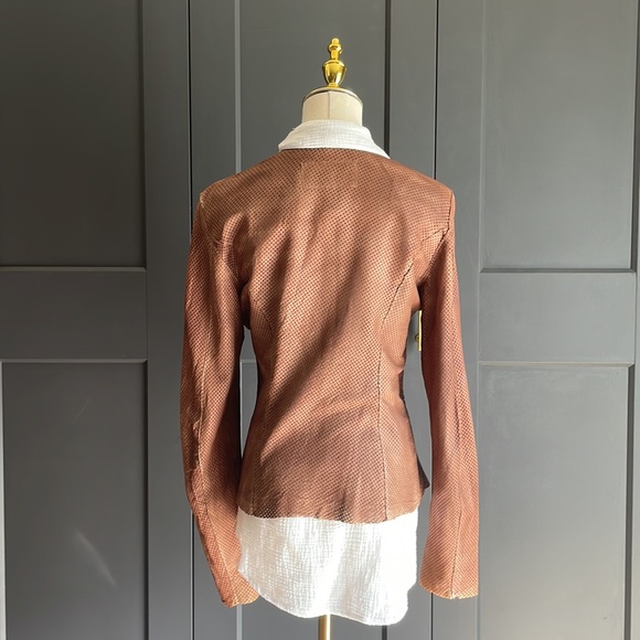 Marco Delli laser cut leather jacket - Picture 4 of 9